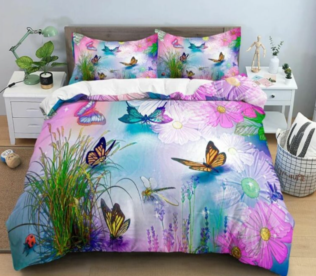 Housse de couette papillon